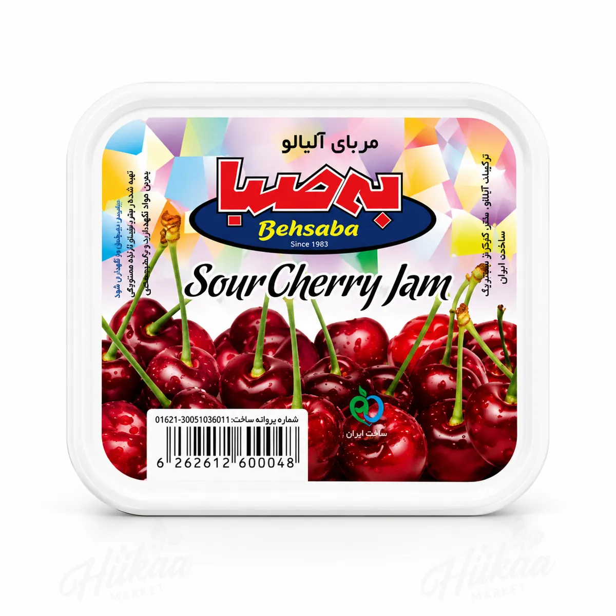 مربا به صبا تک نفره با طعم آلبالو ۲۵ گرم