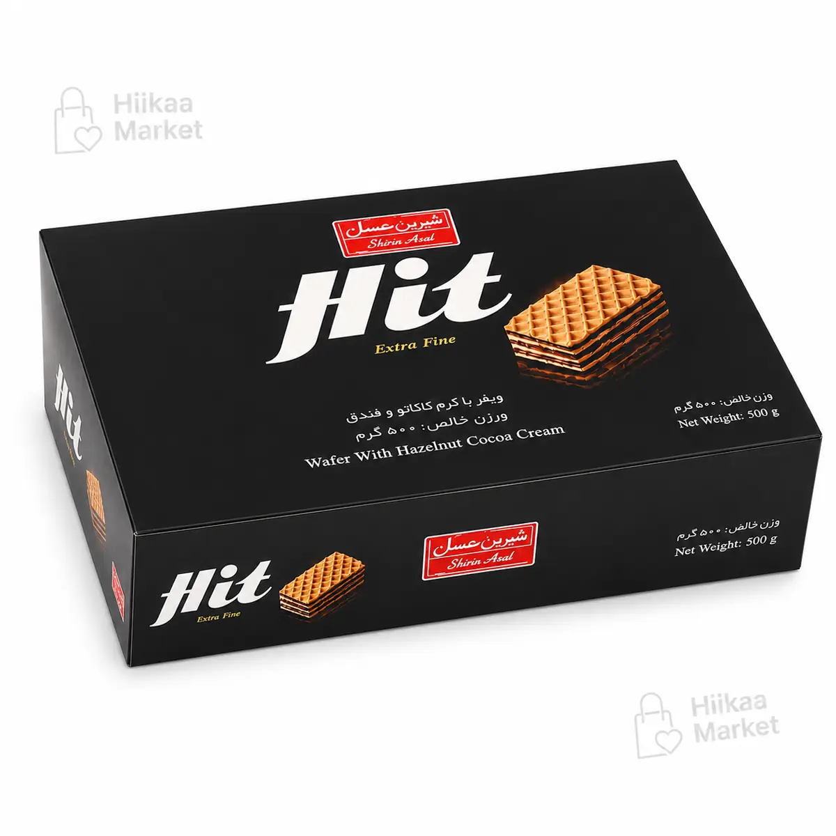 ویفر شیرین عسل هیت با کرم شکلات 500 گرم