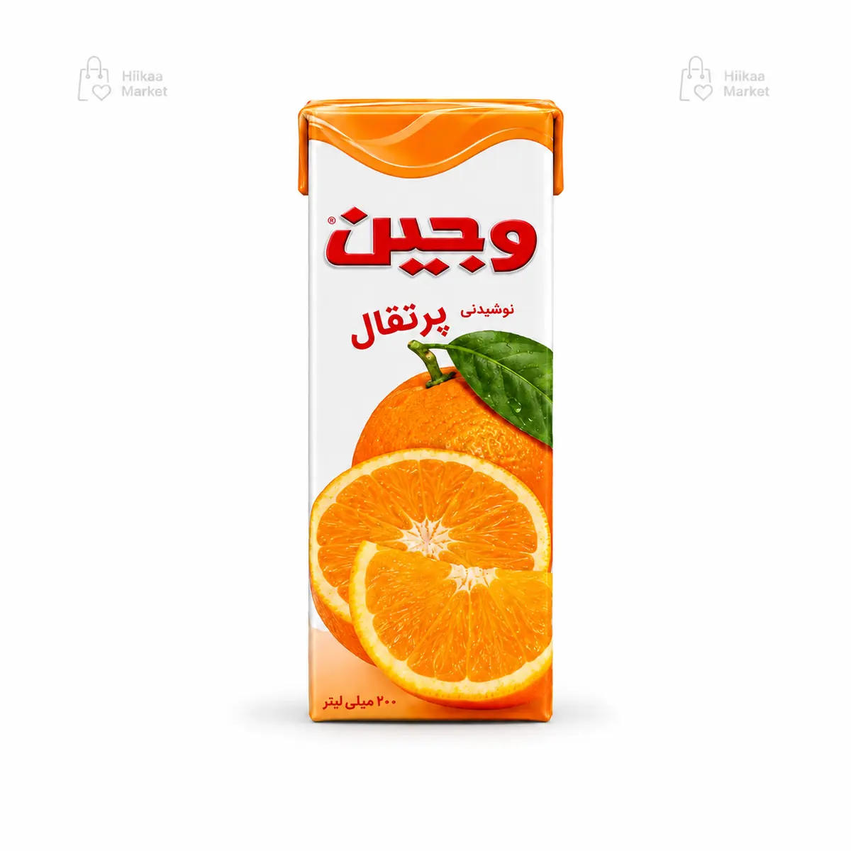 آبمیوه وجین پاکتی با طعم پرتقال 200 سی سی