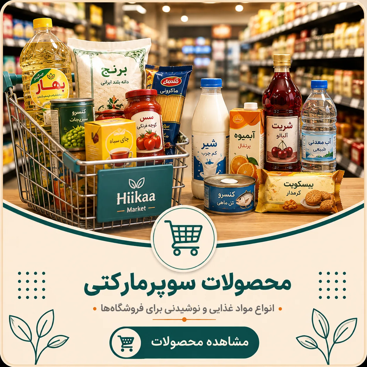 محصولات سوپر مارکتی