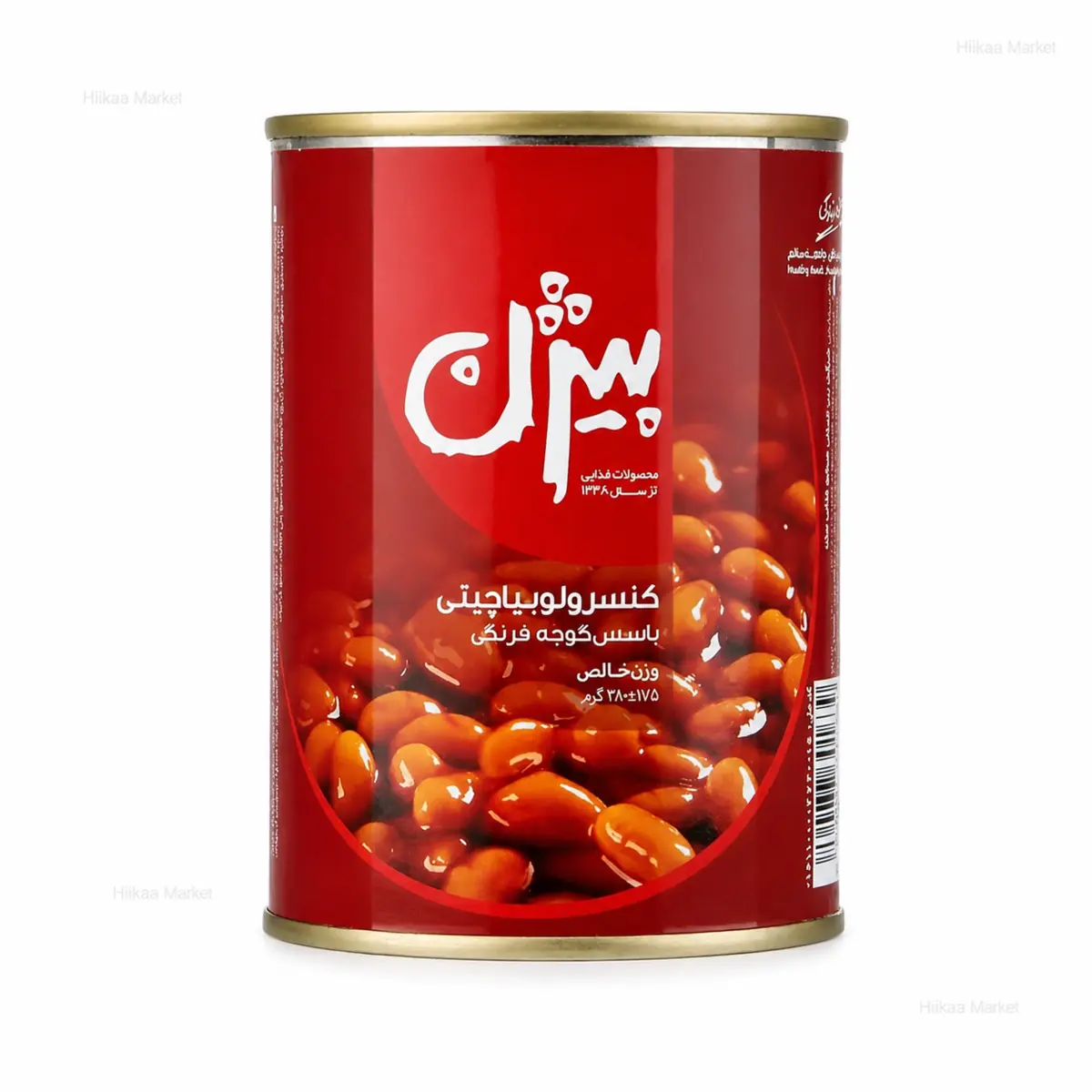 کنسرو بیژن لوبیا چینی با قارچ 380 گرم